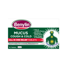 BENYLIN® Mucus Cough & Cold All in One Relief Tablets