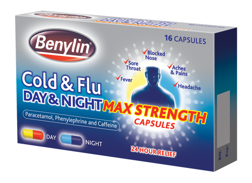BENYLIN® Cold and Flu Day and Night Max Strength Capsules