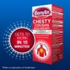 Image showing Benylin Chesty Coughs non-drowsy product with the claim: Gets to work in 15 minutes