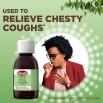 Image showing that Benylin herbal Chesty Coughs is used to relive chesty coughs (associate with common cold)