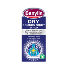 Benylin® dry coughs night syrup packshot
