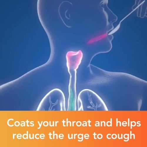 Image showing what Benylin Dry and Tickly Cough Syrup does