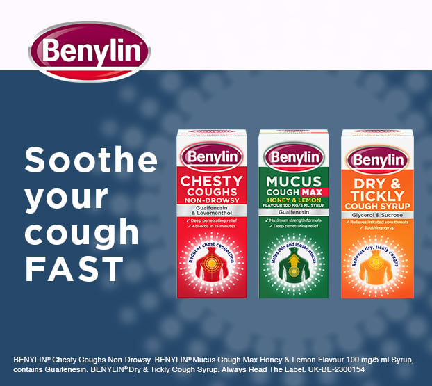 Benylin® Chesty Non Drowsy, Mucus Cough and Dry and Tickly images